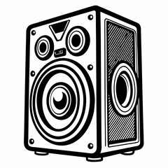 speaker isolated on white background