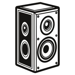 speaker isolated on white background