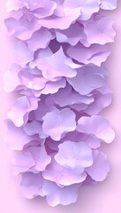 Fototapeta premium Gentle Lavender Monochrome Petals Background, Delicate Beauty Wallpaper for Spring Banner Design