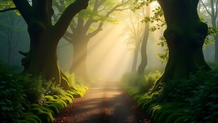 morning in the forest