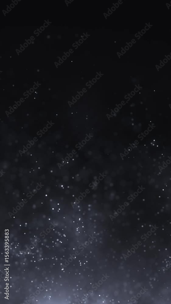 Poster delicate particles shimmer in the darkness, creating a captivating light display that enchants the e