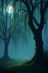 spooky halloween background