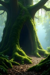 green tree in the jungle