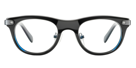 AI Eye-Tracking Smart Glasses Isolated on Transparent Background