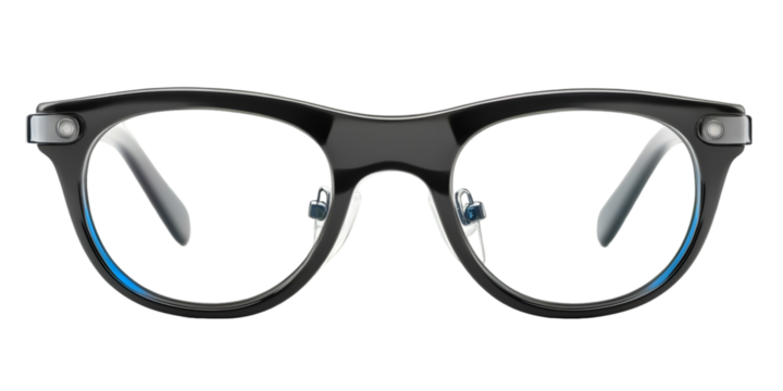 AI Eye-Tracking Smart Glasses Isolated on Transparent Background