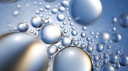 Abstract liquid texture with bubbles