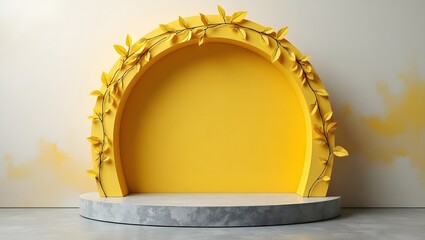 gold frame on the wall