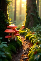 christmas tree in the forest