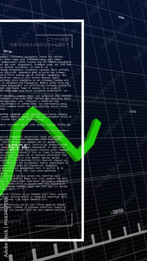 Poster animation of financial data processing over grid
