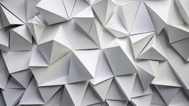 Abstract geometric pattern of interlocking white triangles