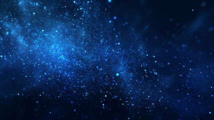 青色のパーティクル、キラキラ