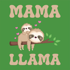 Mama Llama Vectors