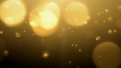 abstract glitter gold particle background seamless looping overlay 4k video - Powered by Adobe