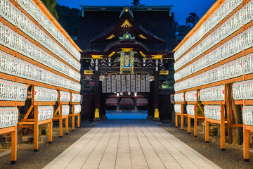 Kitano Tenmangu Shrine in Kyoto is one of the most important of several hundred shrines across Japan dedicated to Sugawara Michizane, a scholar and politician