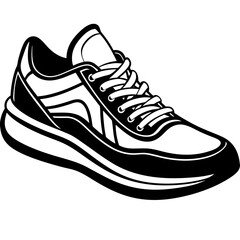 sport shoes vector illustration