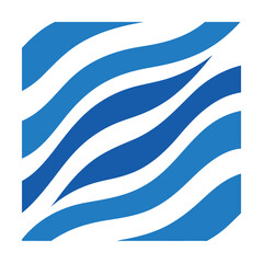 Obraz premium Abstract Wavy Lines in Blue Tones for Modern Backgrounds and Designs