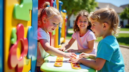 Fototapeta premium Creative Learning at the Inclusive Play Space