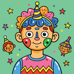 boy and girl with balloons