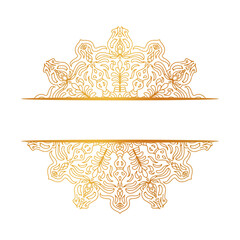 Ornamental Frame with Center Divider, Perfect for Spa, Event Cards, or Certificates
