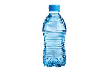 Refreshing Blue Water Bottle Hydration Health Drink Plastic Bottle isolated on a transparent background