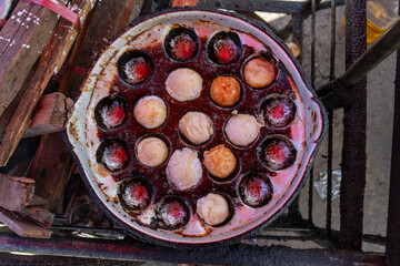 Traditional Southeast Asian Sticky Rice Desserts in Bowls