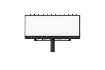 Obraz premium Blank Billboard Outdoor Advertising Mockup Design Template, isolated on a transparent background
