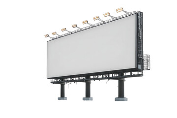 Blank Billboard Advertising Space Outdoor Media Marketing Campaign, isolated on a transparent background