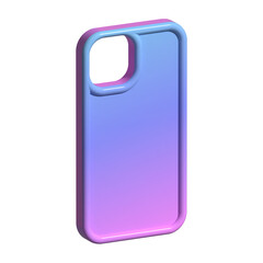 シンプルなグラデーションのぷっくりスマホケース⭐︎PNG
