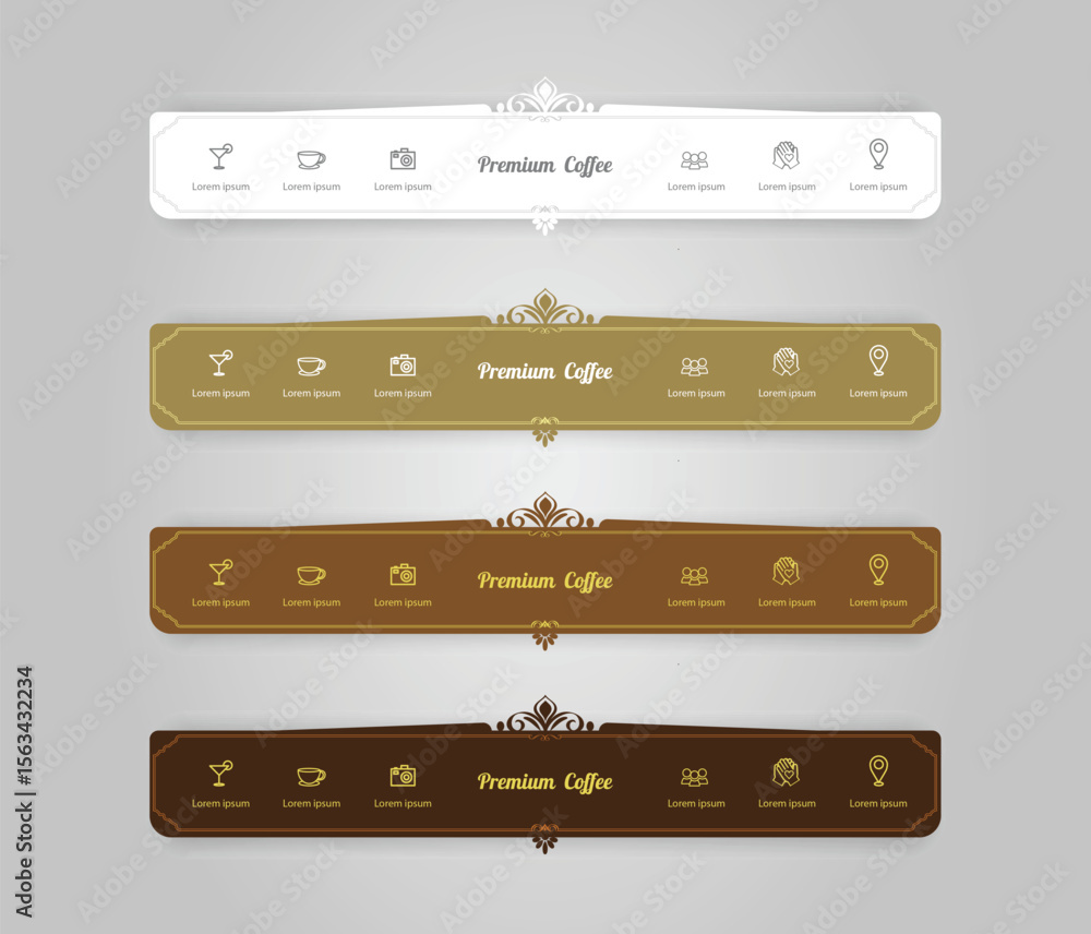 Canvas Prints navigation bar, menu design, web design.