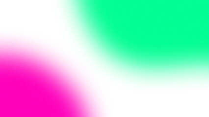 Abstract gradient shape element on a transparent background. Glowing green pink color background design with noise and grainy texture