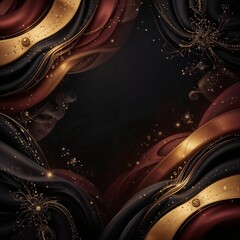 Elegant Luxury Background with Gold Abstract Ornament