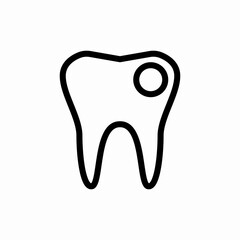 Tooth dental care icon vector sign
