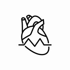 Heart medical care icon vector sign
