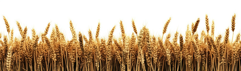  field of wheat isolated on a transparent background , clipping path, 