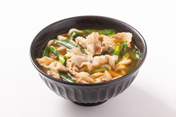 豚ニラ　うどん