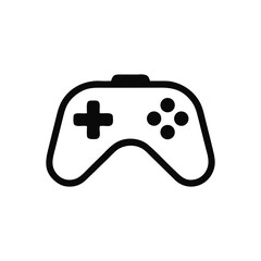 A Minimalist Video Game Controller Icon for Gaming Enthusiasts and Technological Designs with Clean Lines and a Modern Aesthetic