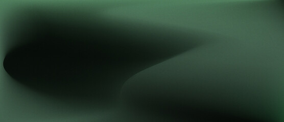 Dark Emerald Green Abstract Flow