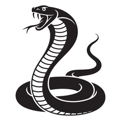 Fototapeta premium High Quality Snake Silhouette Vector Collection Bold and Striking Reptile Illustrations for Tattoo Art, Branding Projects, T-Shirt Prints, Jungle Wildlife Themes and Horror or Tribal Design Concepts.