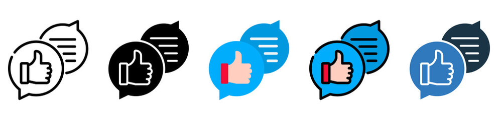 Feedback icon multiple style 