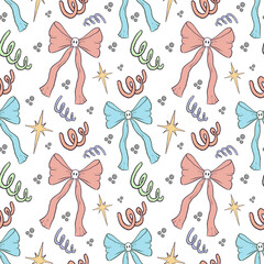 pastel halloween seamless pattern