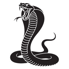 Fototapeta premium High Quality Snake Silhouette Vector Collection Bold and Striking Reptile Illustrations for Tattoo Art, Branding Projects, T-Shirt Prints, Jungle Wildlife Themes and Horror or Tribal Design Concepts.