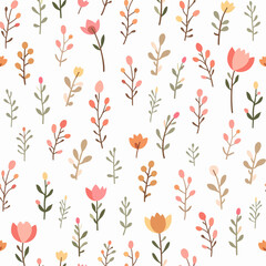 Wild flowers vector collection. herbs, herbaceous flowering plants, blooming flowers