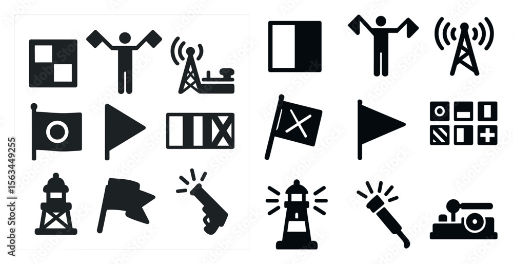 Poster the image is a collection of various flags and symbols, including a man holding a flag and a man hol