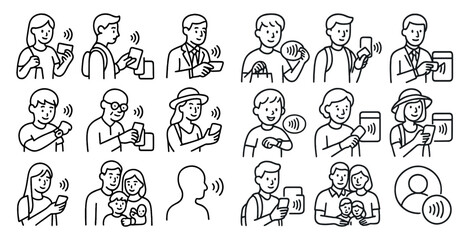 Series of people are shown using their cell phones. Scene is casual and relaxed, as people are seen talking on their phones while going about their daily activities