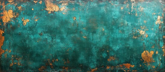 Teal Copper Patina Texture Background