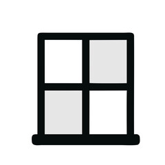 vector illustration of a window