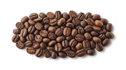 Fototapeta premium High-Quality Image of Roasted Coffee Beans Rich Brown Tones and Aromatic Appeal