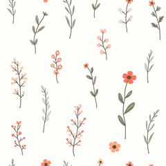  Abstract of abstract of flowers, pattern of branches. light background