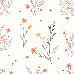  Abstract of abstract of flowers, pattern of branches. light background