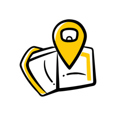 Suitcase Map Icon